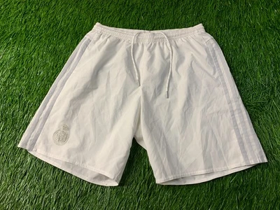 REAL MADRID 2015/2016 FUTBOL FÚTBOL HOMBRE PANTALONES CORTOS CASA ADIDAS ORIGINAL TALLA M Foto 1 de 4
