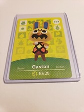 Gaston # 263 Animal Crossing Amiibo Card AUTHENTIC Series 3 NEW NEVER SCANNED!