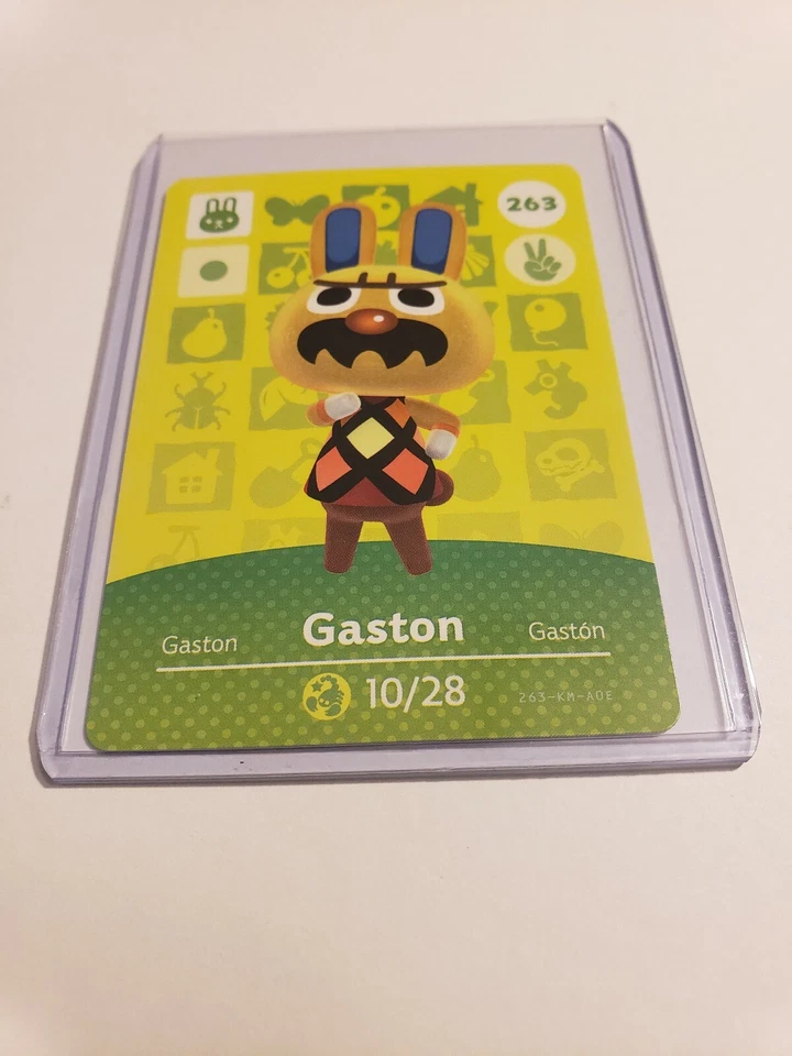Tarjeta Amiibo Gaston # 263 Animal Crossing AUTÉNTICA Serie 3 ¡NUEVA NUNCA ESCANEADA! Foto 1 de 1