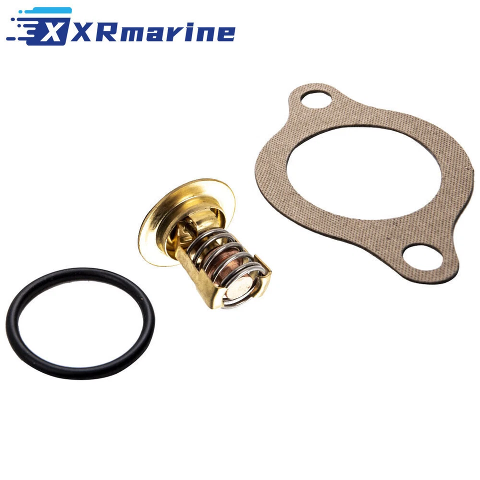 XRMARINE Thermostat Kit für Volvo Penta 4.3 5.0 5.7 350 V6 V8 18-3677, 3856961, 383307