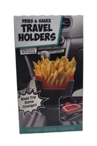Premier Finds Fries & Sauce Travel Holders Car Auto Organizer Clip Road Trip - Picture 1 of 2