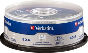 25 Verbatim Rohlinge M-Disc Blu-ray BD-R 25GB 4x Spindel - Bild 1 von 1