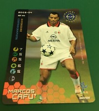 TOP PLAYER FIGURE CARDS WIZARDS FOOTBALL CHAMPIONS 2003-04 MILAN FOIL CAFU