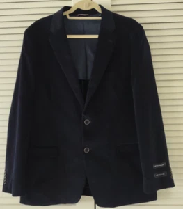 Tommy Hilfiger Mens Size 43R Sport Coat Velour Suede Austin Powers Regencycore - Imagen 1 de 17