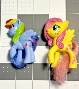 Juguete Happy Meal My Little Pony MLP McDonald's 2015 Fluttershy Rainbow Dash - Imagen 1 de 6