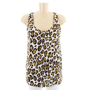 IMPERIAL top camicetta leopardata bianco nero giallo taglia S 36 - Foto 1 di 3