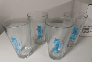 NEW Set Of 4 El Jimador Tequila Tall 16oz Pint Glasses Cups Blue White Barware - Picture 1 of 5
