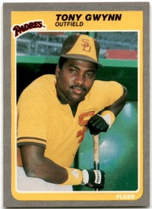 1985 Fleer Tony Gwynn #34 San Diego Padres HOF 2