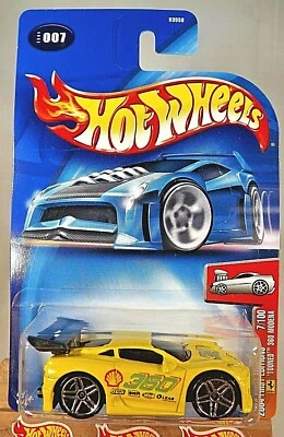 2004 Hot Wheels #7/100 First Editions TOONED 360 MODENA Yellow Variation w/Pr5Sp - Image 1 of 4