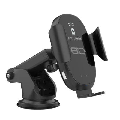 15W Clamping Wireless Automatic Fast Charging Charger Car Mount Phone Holder - Image 1 of 4