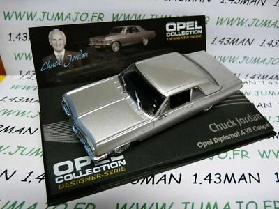 JUMAJO OPE125 1/43 IXO designer serie OPEL collection : DIPLOMAT A V8 C.Jordan silver