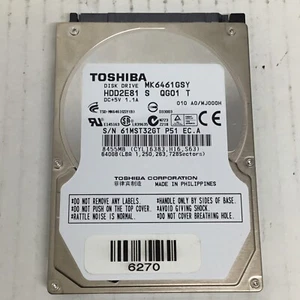 Toshiba 640GB SATA 2.5" MK6461GSY Hard Drive - Picture 1 of 2
