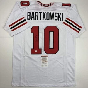 Autographed/Signed Steve Bartkowski Atlanta White Football Jersey JSA COA - Picture 1 of 4