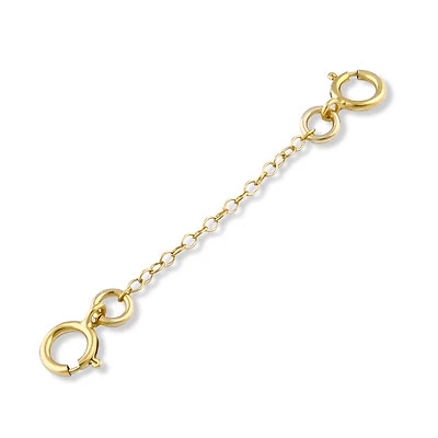Cadena de seguridad para pulsera de 1 mm llena de oro 14k 1", 2", 3" Foto 1 de 2