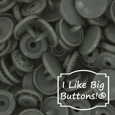 KAM Plastic Snaps: B9 Olive Gray-Size 20/T5-No Sew Snap Buttons Sewing Crafts - Image 1 of 4