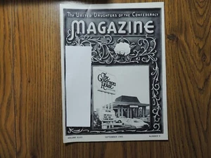 UDC United Daughters of the Confederacy Magazine 1985 September Governors Hotel - Bild 1 von 3