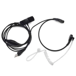 Auricolari microfono PTT a controllo gola per ICOM IC-A4 IC-A5 ICA3 IC-A110 F3GS - Foto 1 di 6