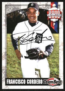 2000 Team Best Rookies Autographs #15 Francisco Cordero 