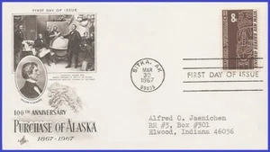 USA4 #C70 ADDR ARTCRAFT FDC   Alaska Purchase - Picture 1 of 1