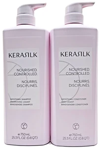 Kerasilk Essentials Smoothing Shampoo & Conditioner 25.3 oz Set - Picture 1 of 4