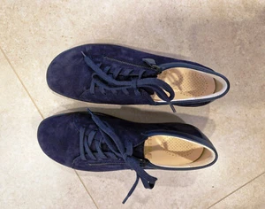 CHRISTIAN DIETZ Damen Comfortschuh Gr. 38 EU Neuwertig Blau Velourleder - Bild 1 von 4