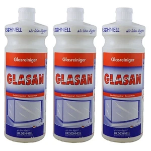 TOP 3 x 1Liter Dr. Schnell Glasan  Großflächen Glasreiniger Profi Gla - Bild 1 von 2