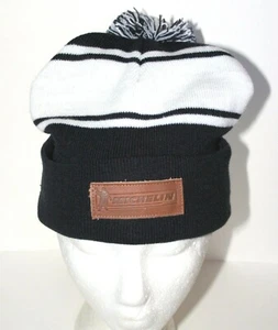 Michelin Man Rubber Tire Car Knit Racing Pom-pom Winter Cap Hat New OSFM - Picture 1 of 3
