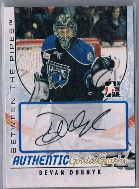 2007-08 In The Game Between The Pipes Autographs #ADD Devan Dubnyk Auto nhl - Image 1 of 1