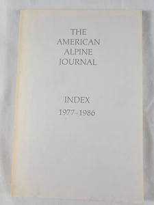 American Alpine Journal Index 1977-1986 - Foto 1 di 12