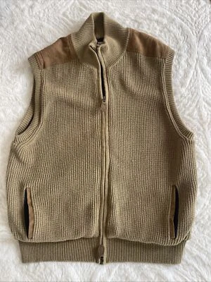 Orvis Suéter Chaleco Cremallera Comando Forrado Bolsillos Algodón Grande Para Hombre De Colección Abuelo Foto 1 de 4
