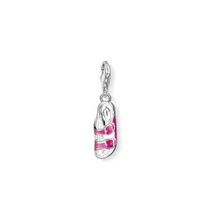 Thomas Sabo CC1231 Sterling Silver Pink Enamel Sandal Shoe Charm RRP $66 - Picture 1 of 2