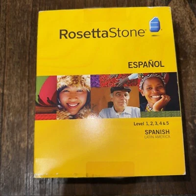 Rosetta Stone 3 Spanish (Latin America) Level 1,2,3,4 & 5 for PC, Mac VG 240912 - Image 1 of 4