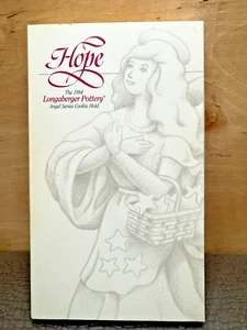 Stampo per biscotti Longaberger Pottery "Speranza" The 1994 Angel Series - Foto 1 di 6