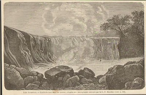 IMAGE 1881 PRINT HAWAI ISLANDS COULEE DE LAVE VOLCANIC LAVA - Picture 1 of 1