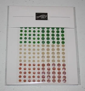 Stampin Up Retired EARTH TONES SHIMMER GEMS 200 Pieces NEW RARE HTF - Picture 1 of 2