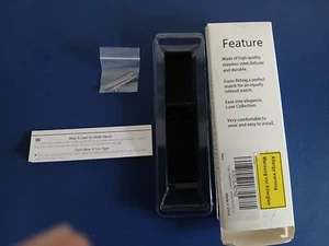 Strap-it Fitbit Versa 2 Milanese Metallarmband Armband (Schwarz)-NEU - Bild 1 von 4