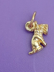 9ct Gold Dog 3D Scottish Terrier Charm/Pendant Womens Mens Girls Love - Picture 1 of 9
