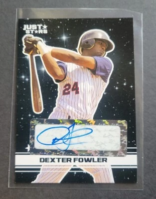 Dexter Fowler 2008 Just Stars Black Edition Auto #3/25 Prospect Rookie Rockies - Image 1 of 4