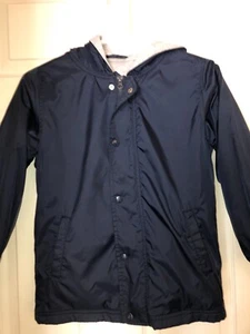 Boys Size 8 School Uniform Windbreaker Jacket George Zip & Button - Picture 1 of 5