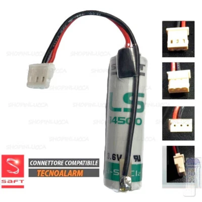 batteria allarme TECNOALARM SAFT LS14500 3,6V x console rilevatore trasmettitore