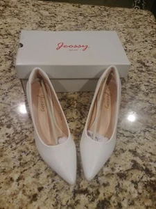 Jeossy Women'S Low Heel Pumps Heel Comfortable Dress Shoes Size 6 - Picture 1 of 6