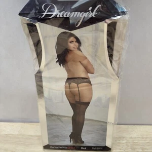 Dream girl black sheer nylon thigh highs love Cosplay costume Valentine's Queen - Picture 1 of 6