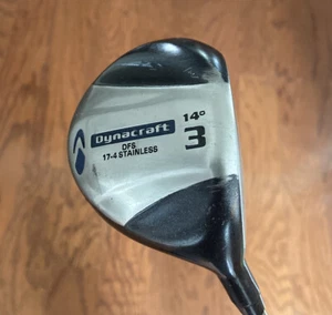 Dynacraft DFS 3-Wood 14 Degree Loft⛳RH Stainless Steel Stiff Flex Shaft Men ~44" - Picture 1 of 7