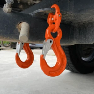 'THE ORIGINAL' VEHICLE SAFETY TRAILER HOOK SET (HEAVY DUTY) - 8MM- 4T CAPACITY - Picture 1 of 4