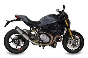 Monster 1200 Exhaust SP Diabolus Titanium Round XL Carbon Outlet 2017 2018 2019 - Picture 1 of 9