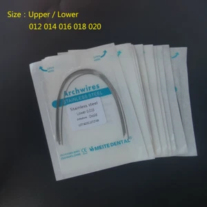 10 paquetes de cables de arco de ortodoncia dental acero inoxidable redondo forma ovoide diente UL - Imagen 1 de 6