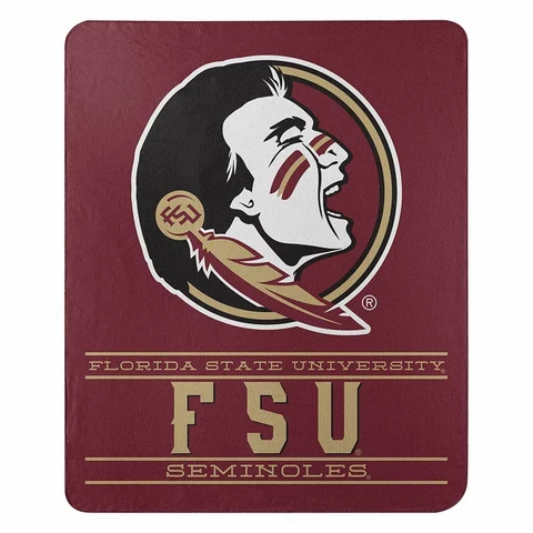 Northwest NCAA Florida State Seminoles Fleece Throw Blanket Large Size 50" x 60" Cover