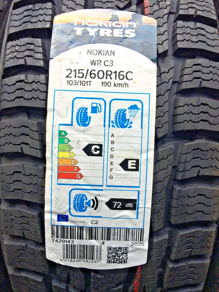 1x Winterreifen 215/60 R16 C 103/101T NOKIAN WRC 3 (C/E/72) - Bild 1 von 1