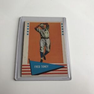 1953 Fleer Fred Toney # 80 Baseball Card Vintage