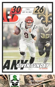 2023 Panini Prestige Any Given Sunday #AGS-6 Joe Burrow - Cincinnati Bengals - Picture 1 of 2